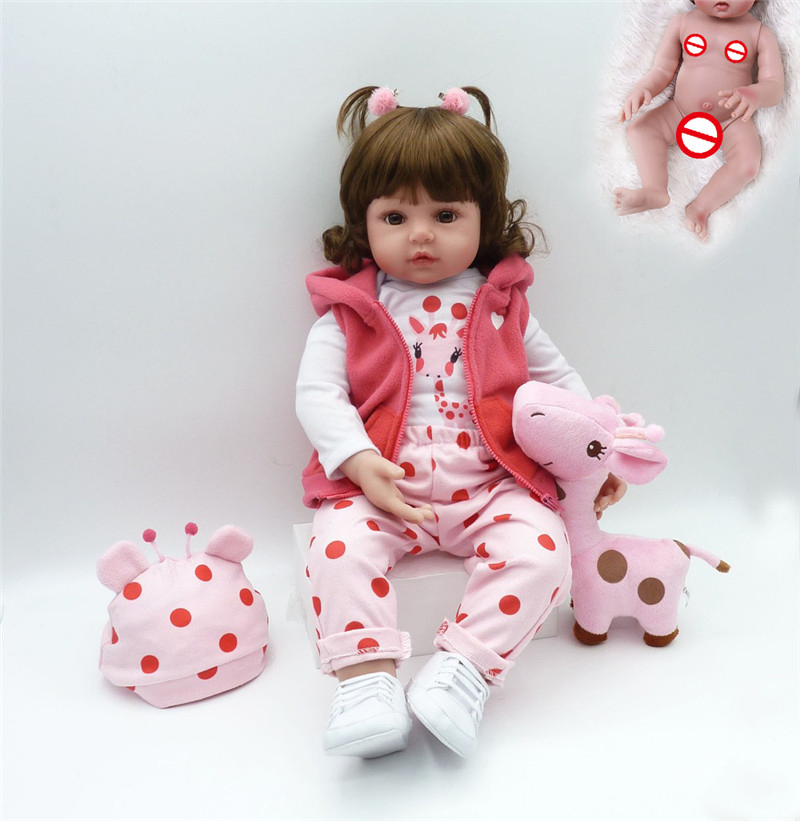 Premium Realistic Reborn Baby Dolls - 19 Inch Soft Silicone Lifelike Baby Doll for Kids