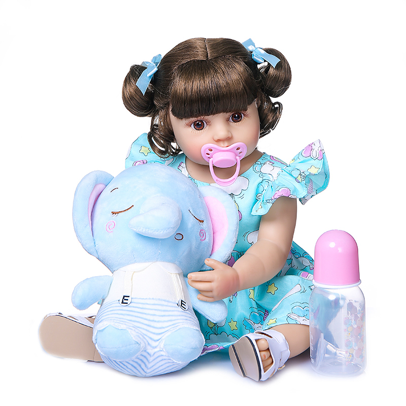 Premium Realistic Reborn Baby Dolls - 19 Inch Soft Silicone Lifelike Baby Doll for Kids