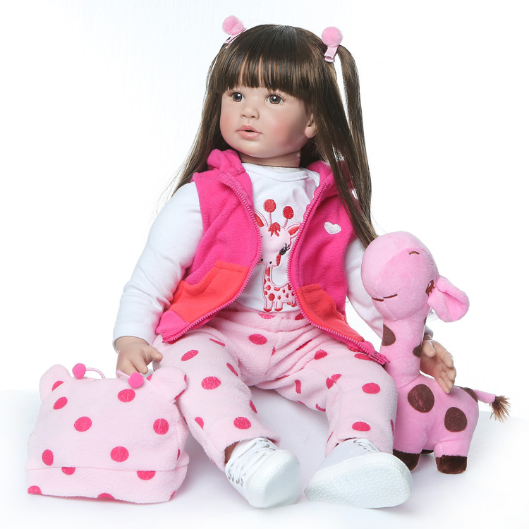 Lifelike Newborn Baby Dolls for Toddlers - 60cm Realistic Reborn Doll Christmas Gift