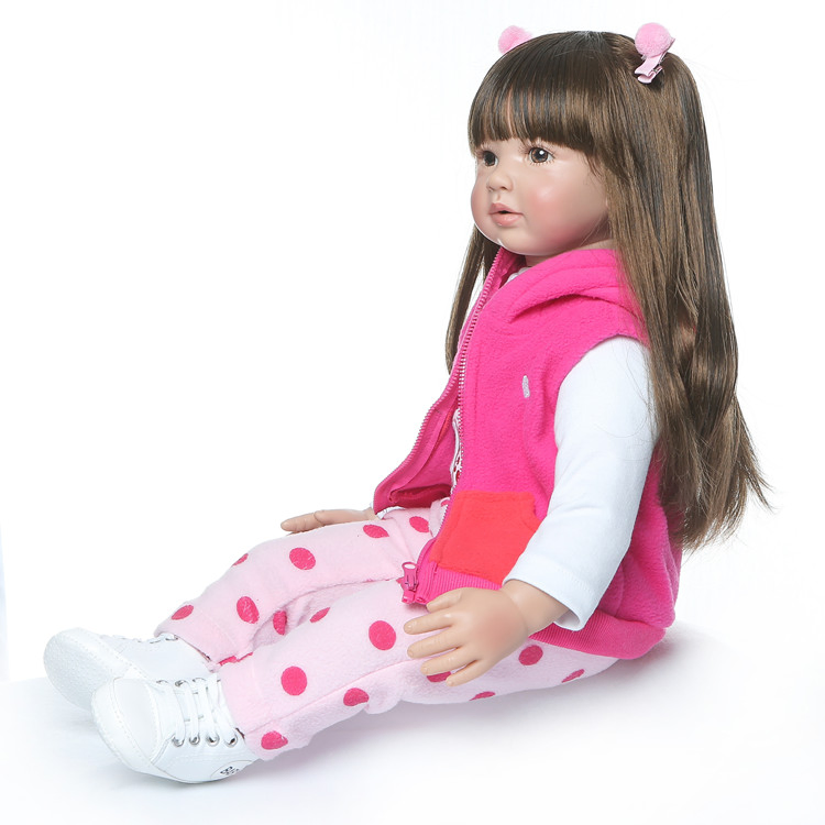 Lifelike Newborn Baby Dolls for Toddlers - 60cm Realistic Reborn Doll Christmas Gift
