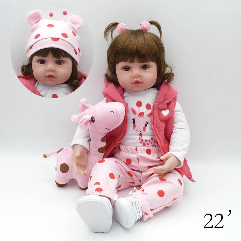 Wholesale 18 Inch Full Silicone Vinyl Reborn Baby Dolls for Kids Playmate and Birthday Gifts