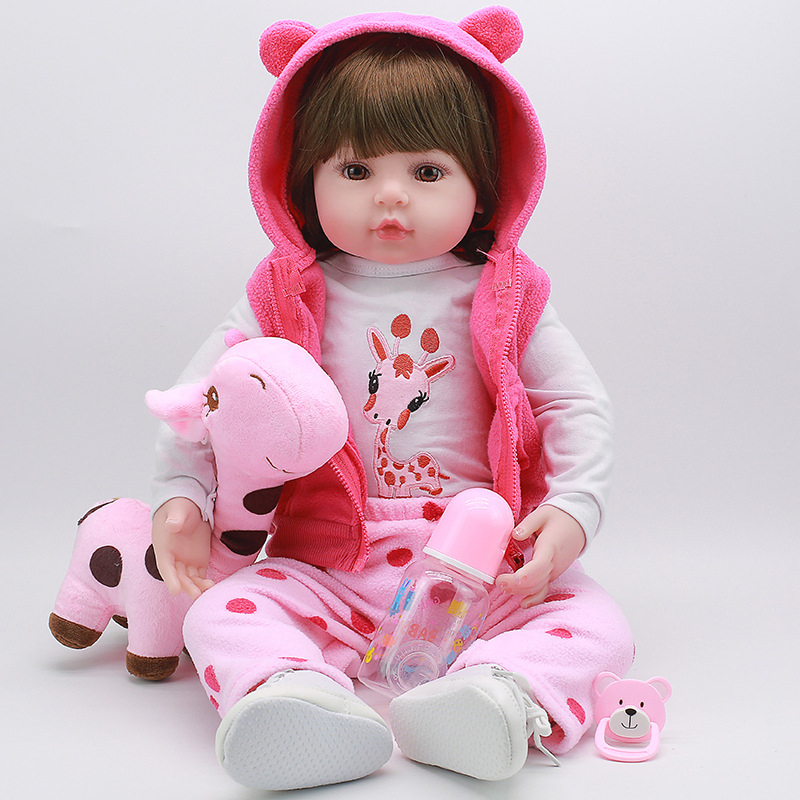 Wholesale 18 Inch Full Silicone Vinyl Reborn Baby Dolls for Kids Playmate and Birthday Gifts