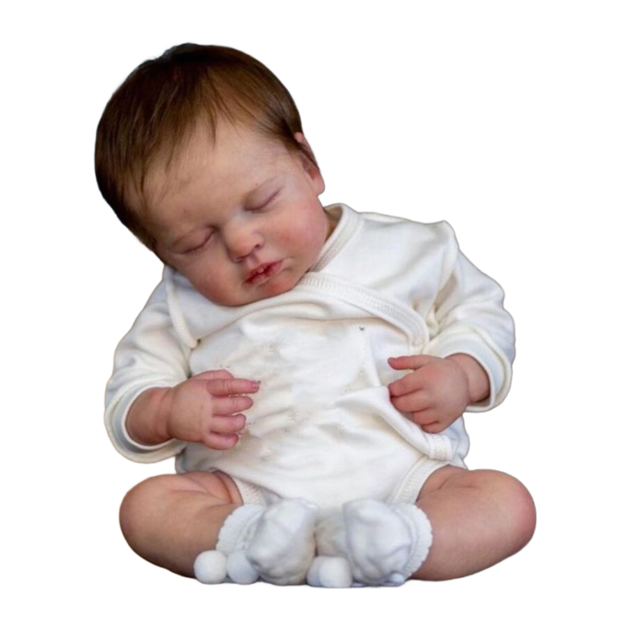 50cm Realistic Reborn Baby Doll - Handmade Silicone Sleeping Rosalie Lifelike Doll for Collectors