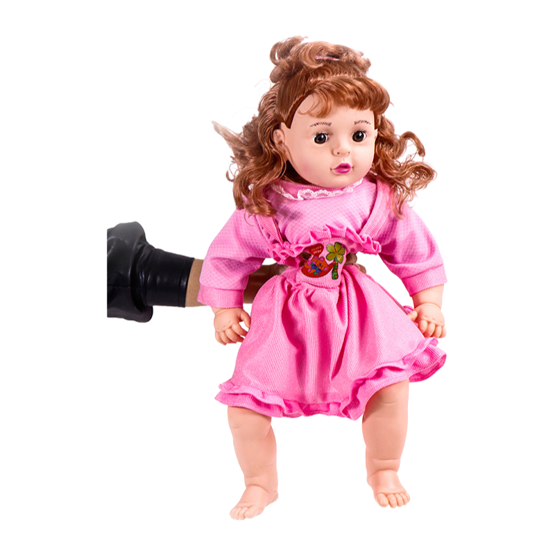 50cm Realistic Reborn Baby Doll with Long Hair - Premium Christmas Gift Toy for Kids