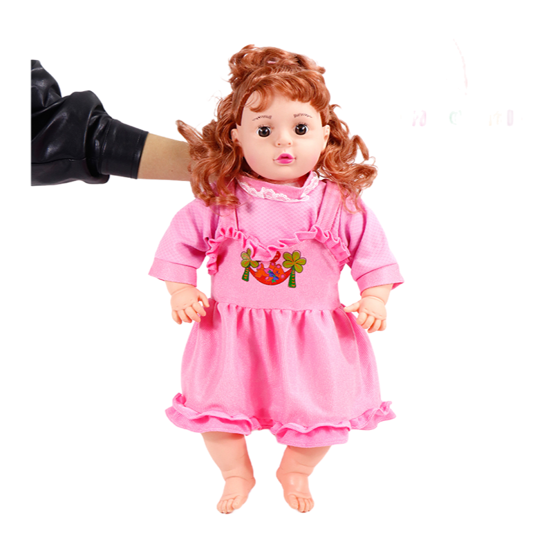 50cm Realistic Reborn Baby Doll with Long Hair - Premium Christmas Gift Toy for Kids