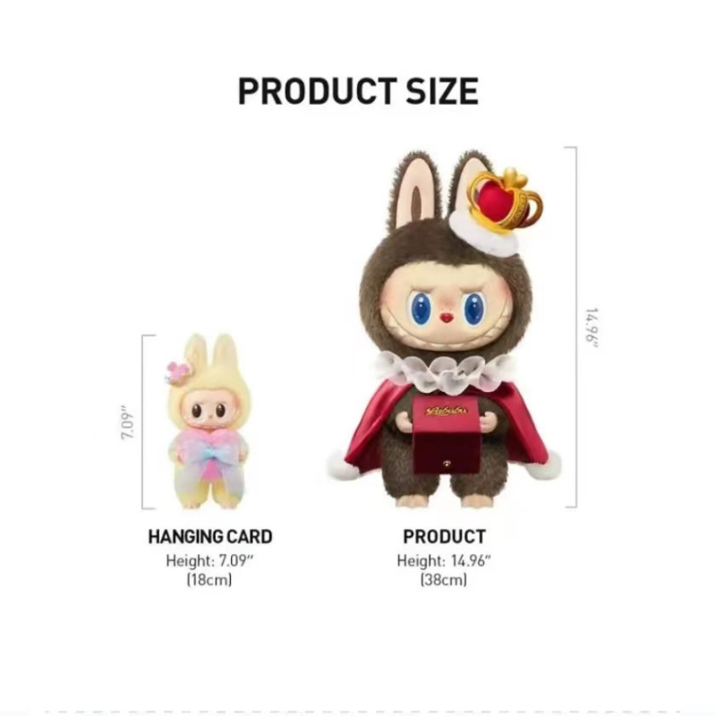 Labubu King The Monsters Let's Checkmate Series Vinyl Plush Doll - Customizable Collectible Toy for Kids