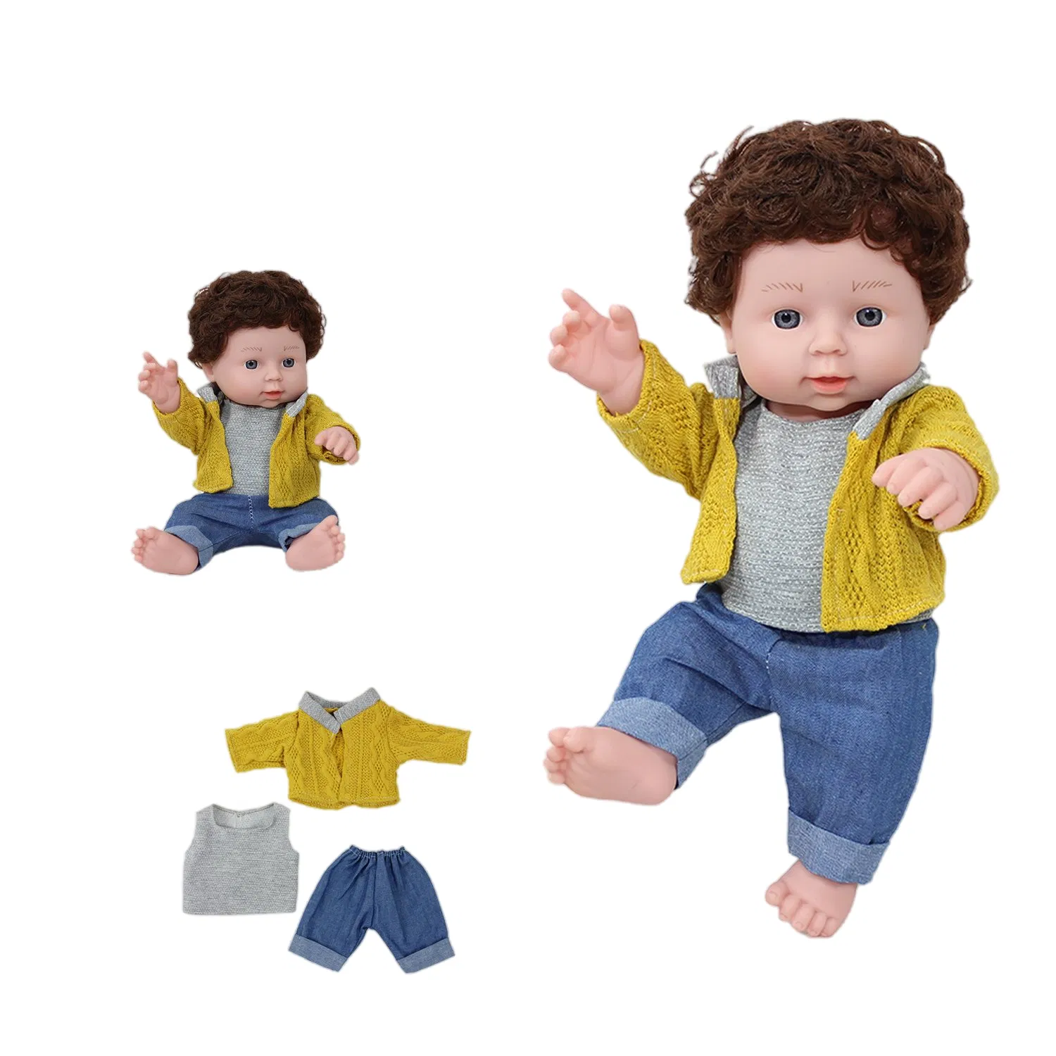 Custom 12 Inch Vinyl Reborn Baby Doll for Kids - Washable Realistic Doll Toy