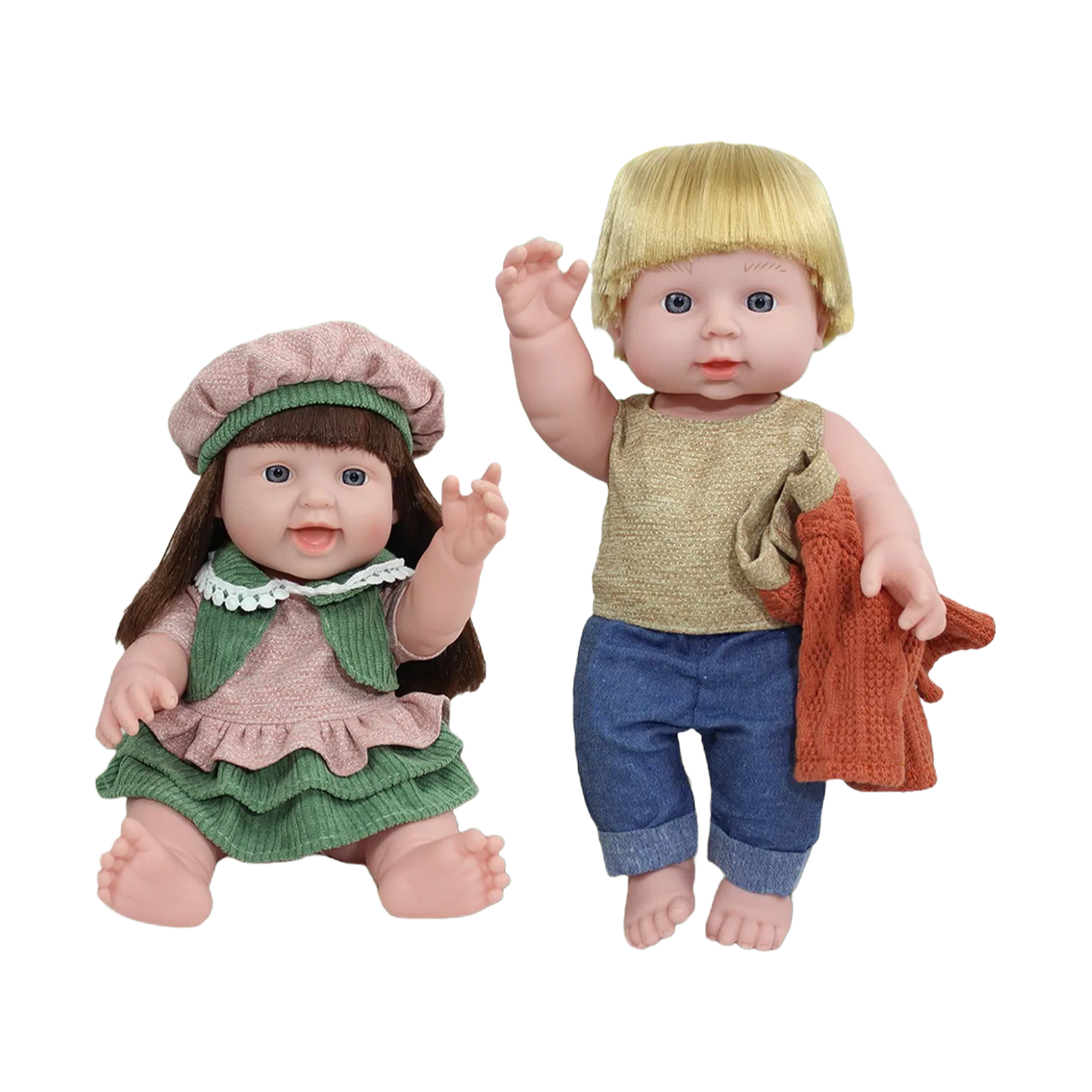 Custom 12 Inch Vinyl Reborn Baby Doll for Kids - Washable Realistic Doll Toy