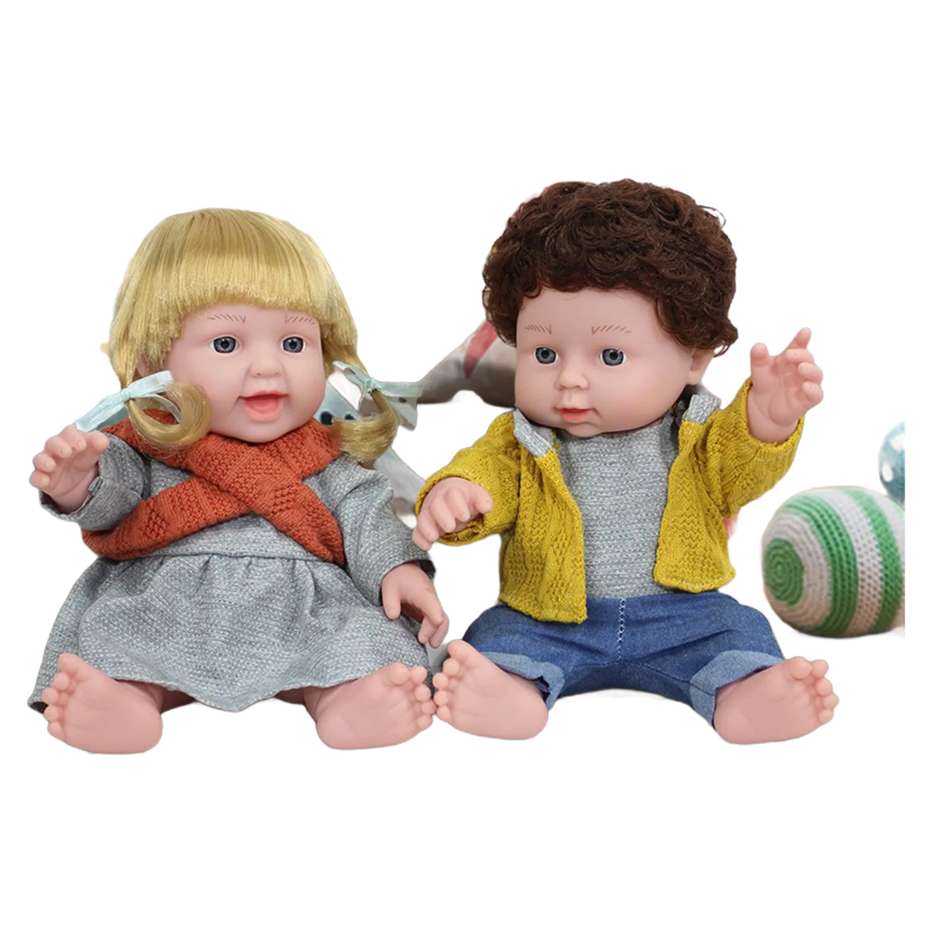 Custom 12 Inch Vinyl Reborn Baby Doll for Kids - Washable Realistic Doll Toy