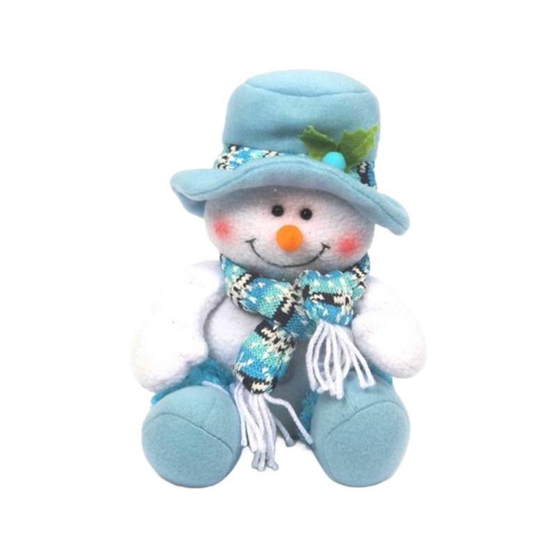 Customizable Baby First Christmas Snowman Doll - Bulk Fleece Fabric Holiday Decorations