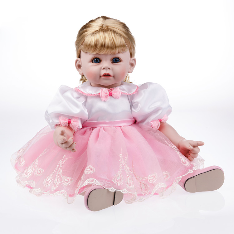 Wholesale 20 Inch Soft Silicone Vinyl Baby Dolls with Movable Limbs for Christmas Gifts