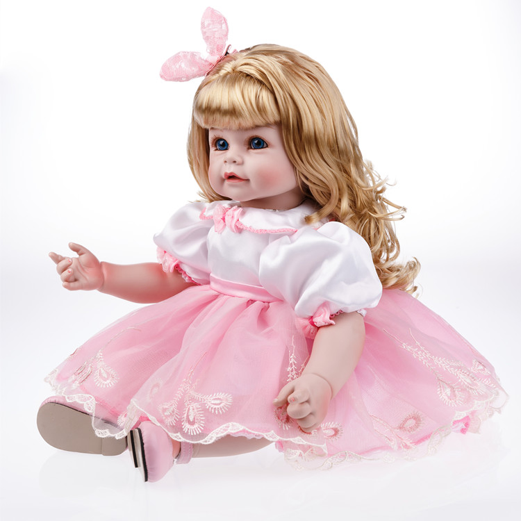 Wholesale 20 Inch Soft Silicone Vinyl Baby Dolls with Movable Limbs for Christmas Gifts
