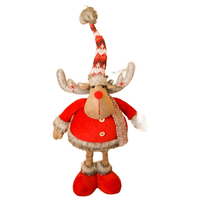 Wholesale Christmas Reindeer Decorations Fabric Stuffed Elk Deer Doll for Indoor Outdoor