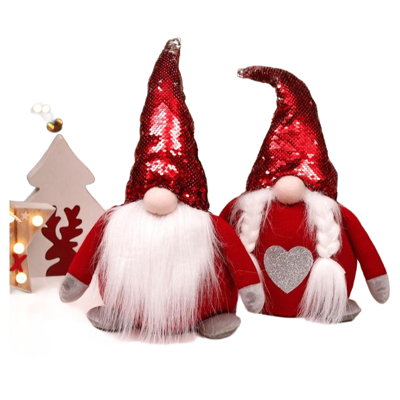 Supply 2023 Christmas Children Plush Toys Gnome Stuffed Faceless Snowman Dolls Wholesale Custom Factory Christmas Decorations with BSCI