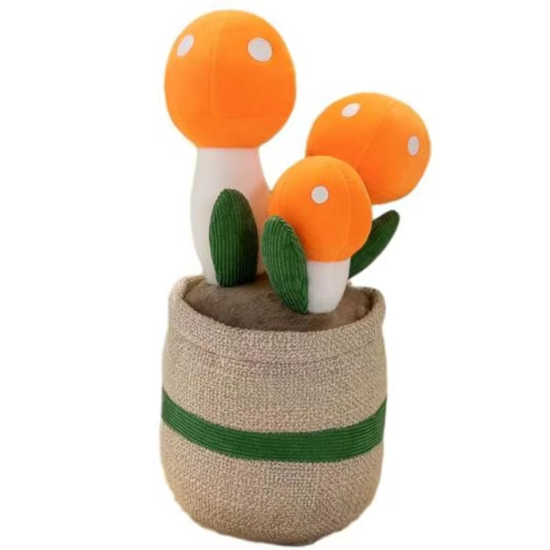 Wholesale Custom Mushroom Simulation Dolls for Kids - Soft Plush Plant Toys Manufacturer