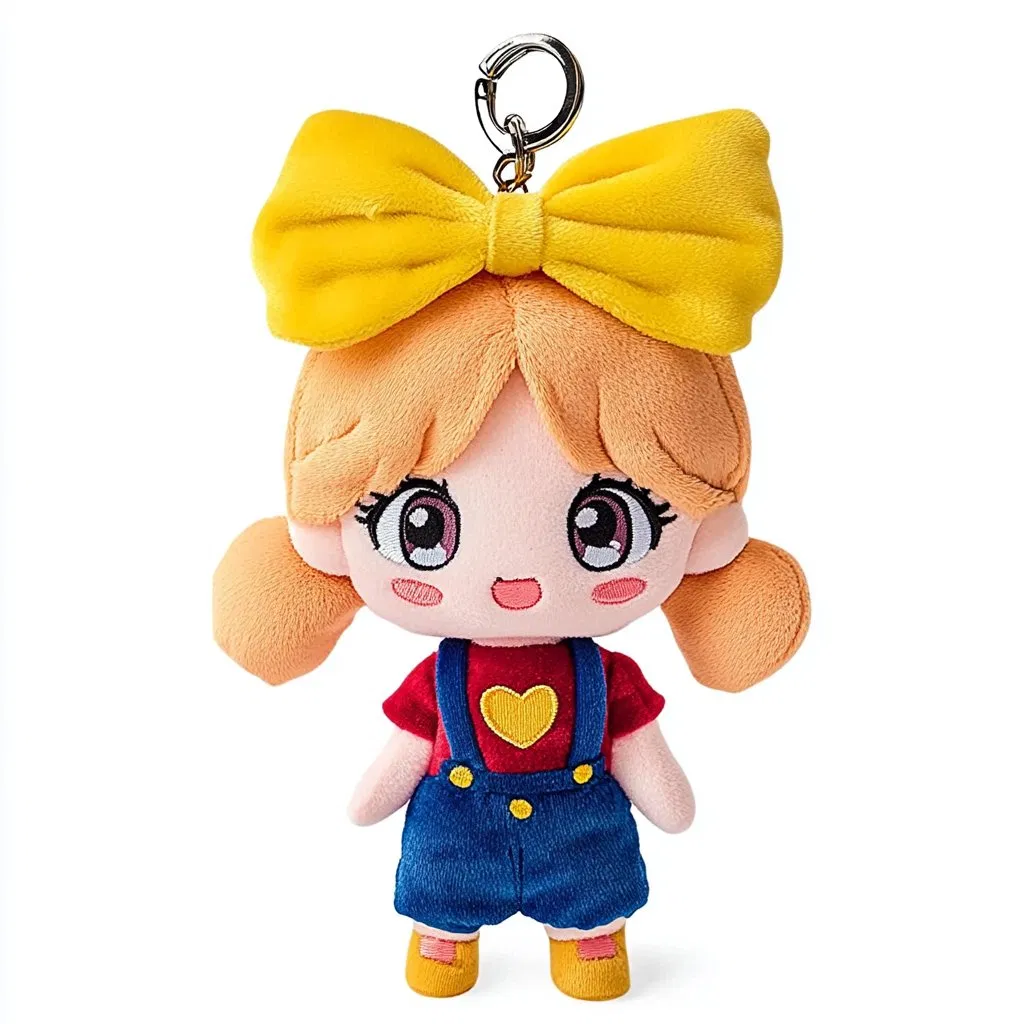 Bulk Order Personalized Plush Keychains - Custom Logo Embroidery & Printing Supplier