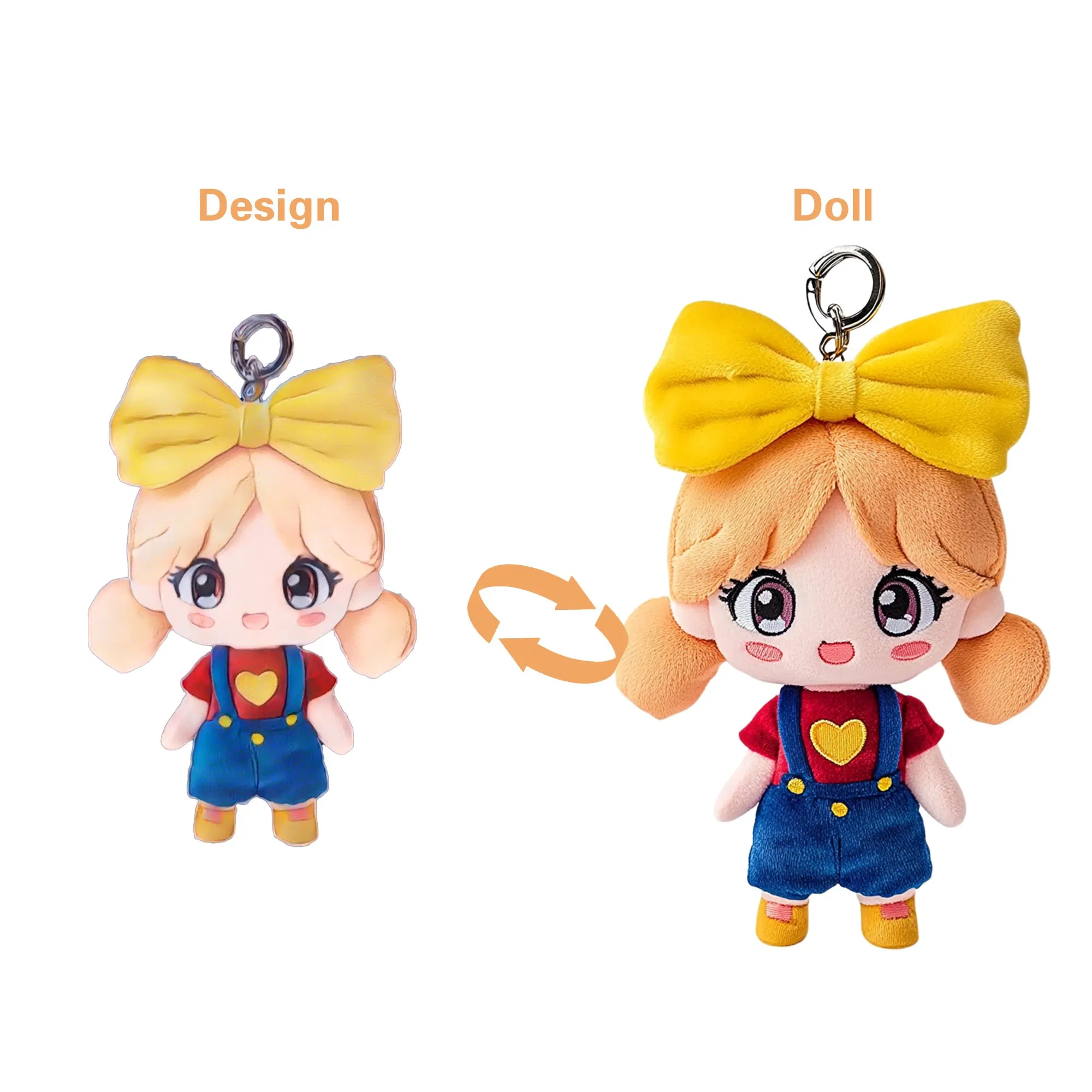 Bulk Order Personalized Plush Keychains - Custom Logo Embroidery & Printing Supplier
