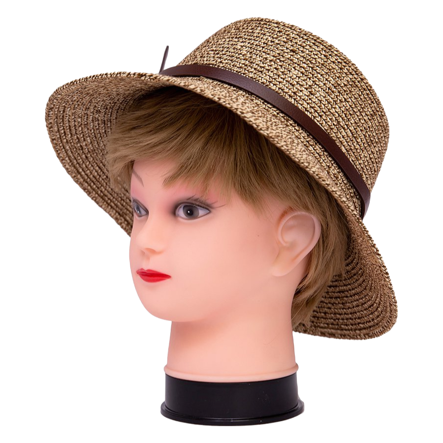 High-Quality Beige & Dark Brown Mannequin Heads for Wig Making and Jewelry Display