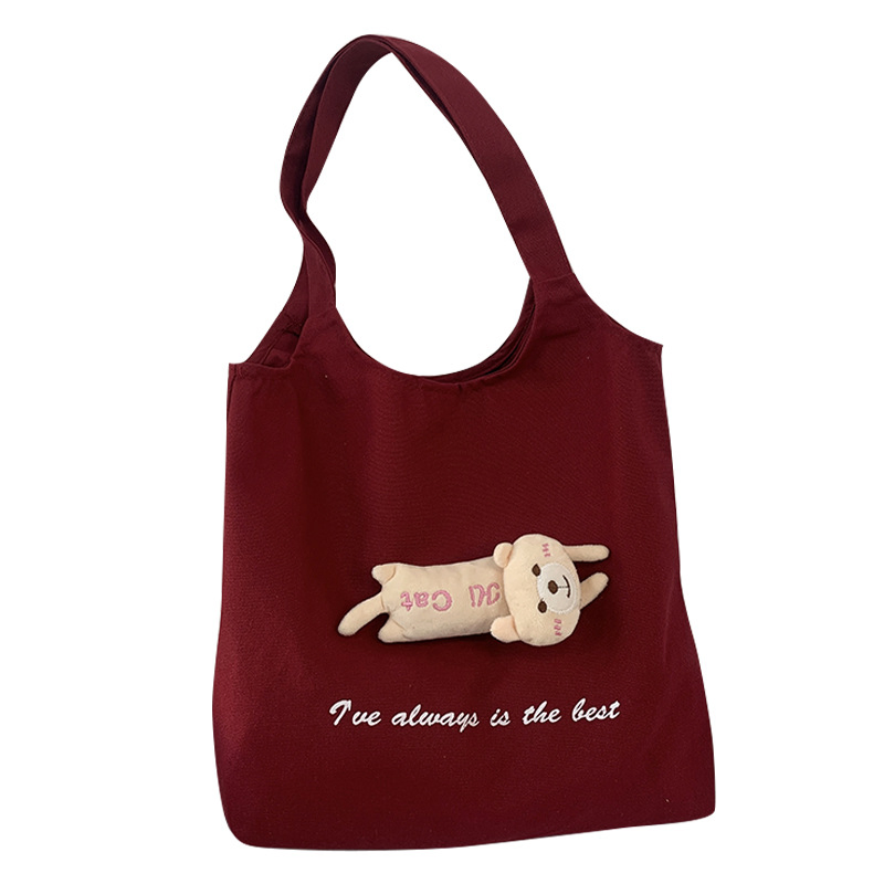 Custom Cotton Canvas Zipper Tote Bag - Personalized Eco-Friendly Shopping Bag