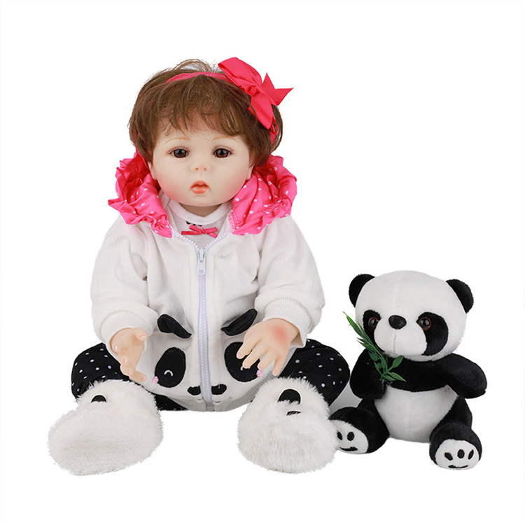 19 Inch Full Body Silicone Reborn Baby Doll - Lifelike Realistic Newborn Toddler Doll Gift