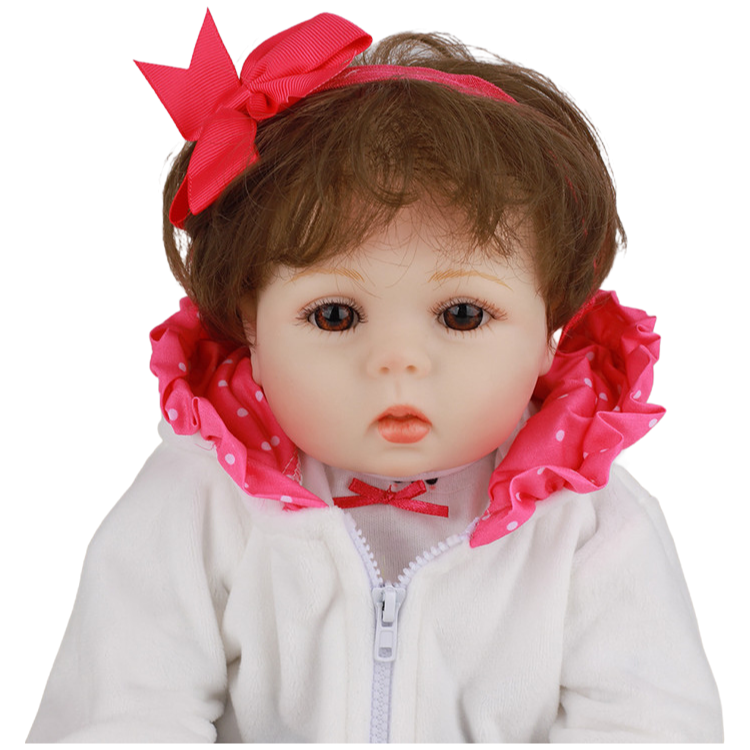 19 Inch Full Body Silicone Reborn Baby Doll - Lifelike Realistic Newborn Toddler Doll Gift