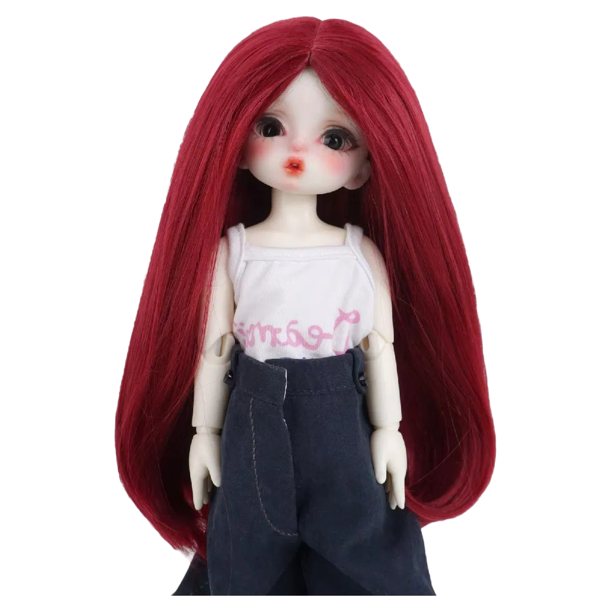 Fstyler Synthetic Mohair Doll Wigs - Long Straight BJD Wig in Various Colors for Collectors