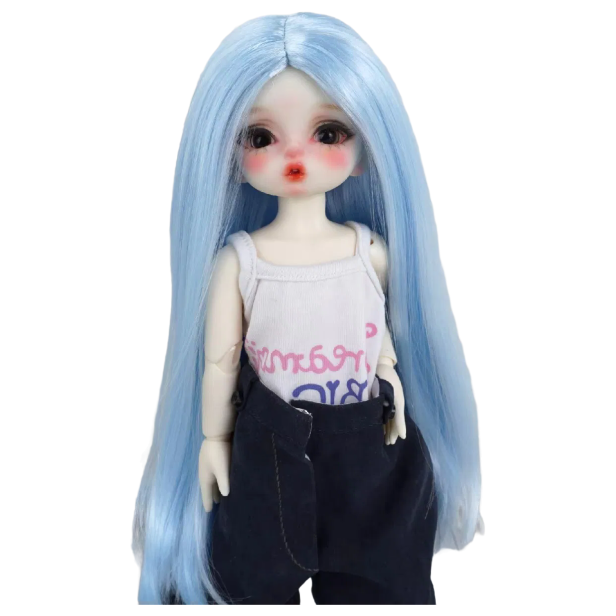 Fstyler Synthetic Mohair Doll Wigs - Long Straight BJD Wig in Various Colors for Collectors