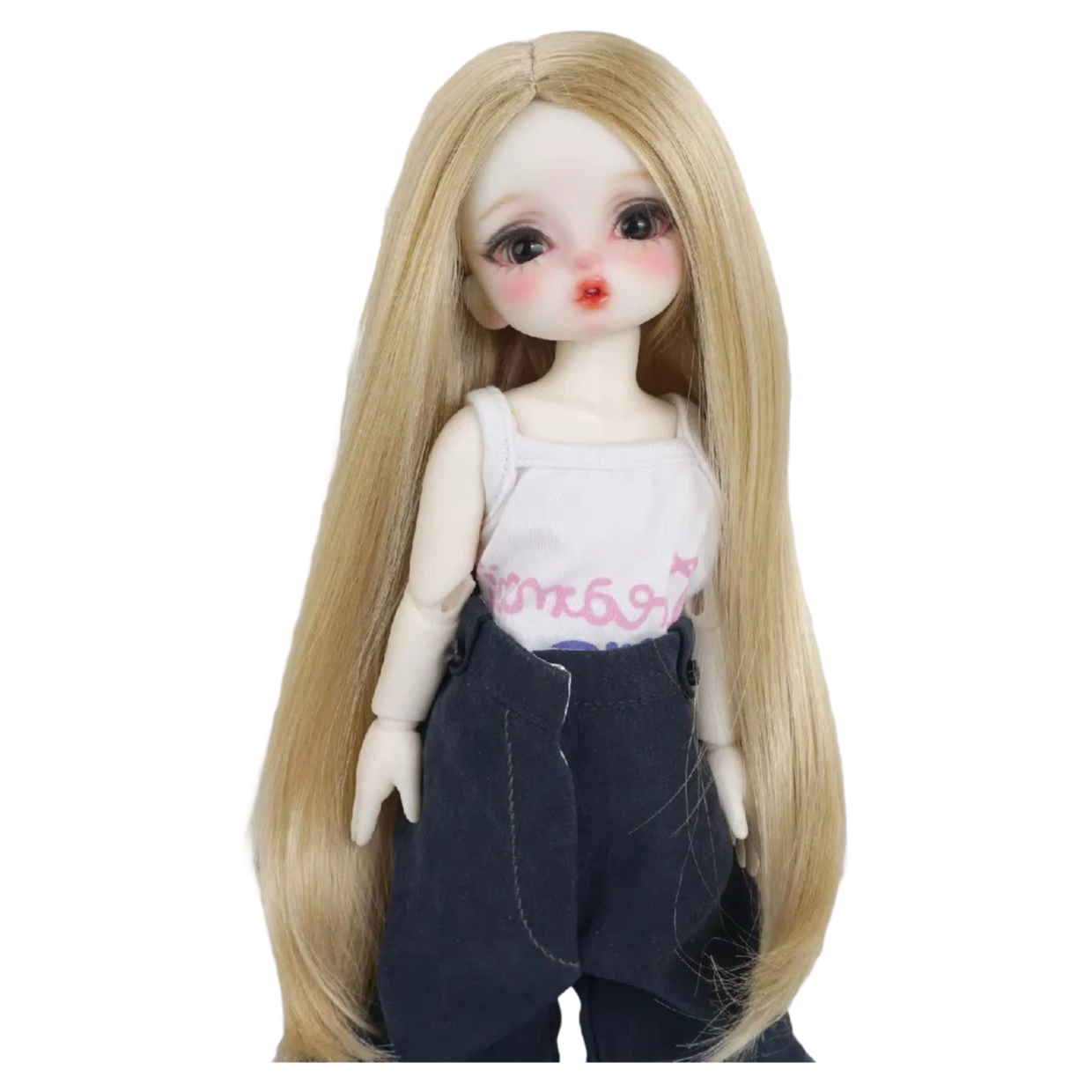 Fstyler Synthetic Mohair Doll Wigs - Long Straight BJD Wig in Various Colors for Collectors