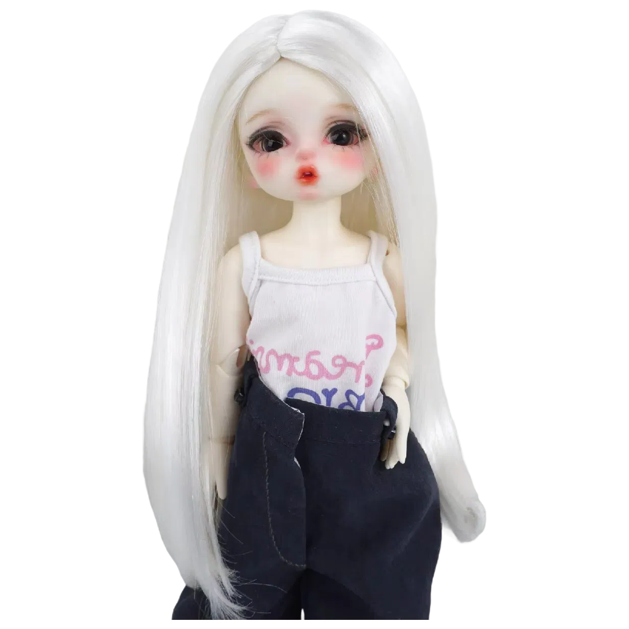 Fstyler Synthetic Mohair Doll Wigs - Long Straight BJD Wig in Various Colors for Collectors
