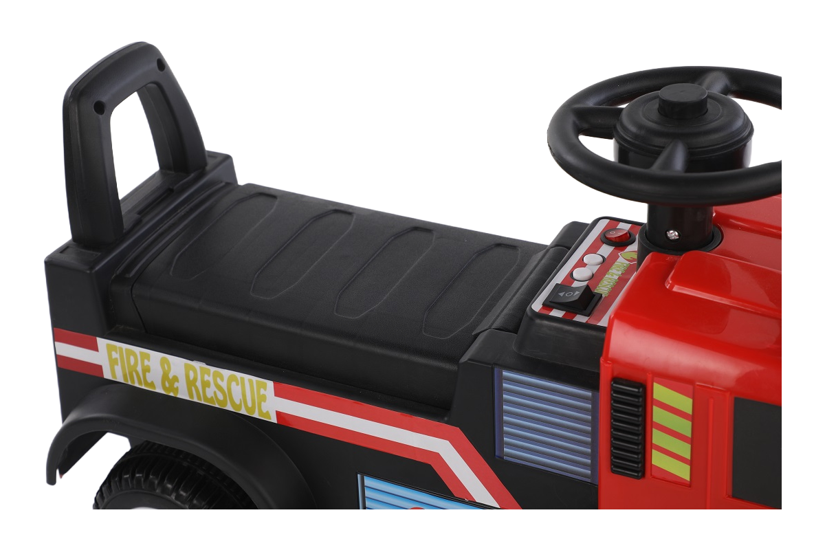 Kids Electric Ride-On Fire Truck Toy with Bluetooth Remote Control - 6V Battery Powered