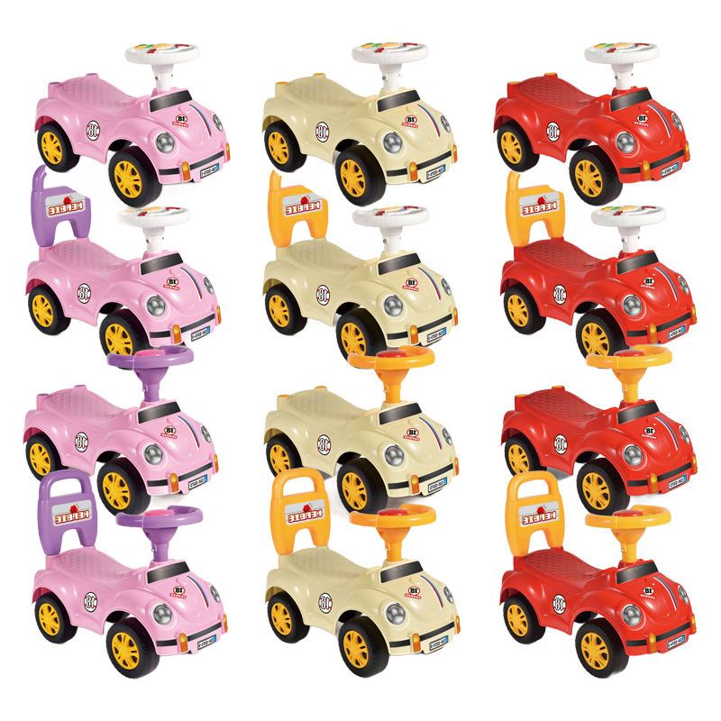 Bulk Order Children's Four Wheeler Push Cars - Durable Plastic Walker Toys for Boys & Girls