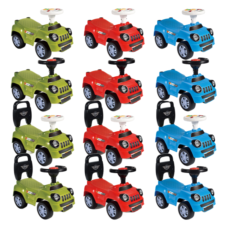 Bulk Order Children's Four Wheeler Push Cars - Durable Plastic Walker Toys for Boys & Girls