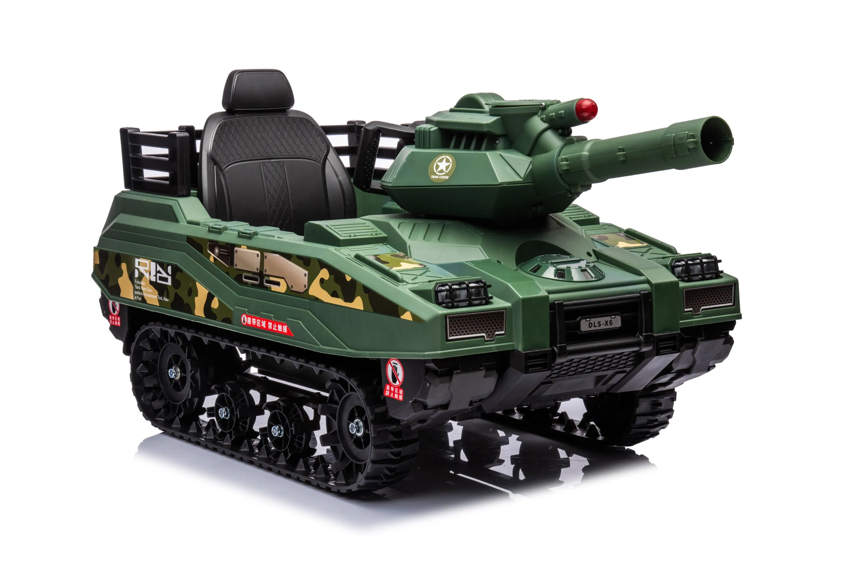 Wholesale 24V Ride On Tank Toy with Simulated Tracks and Three Speed Options for Boys & Girls