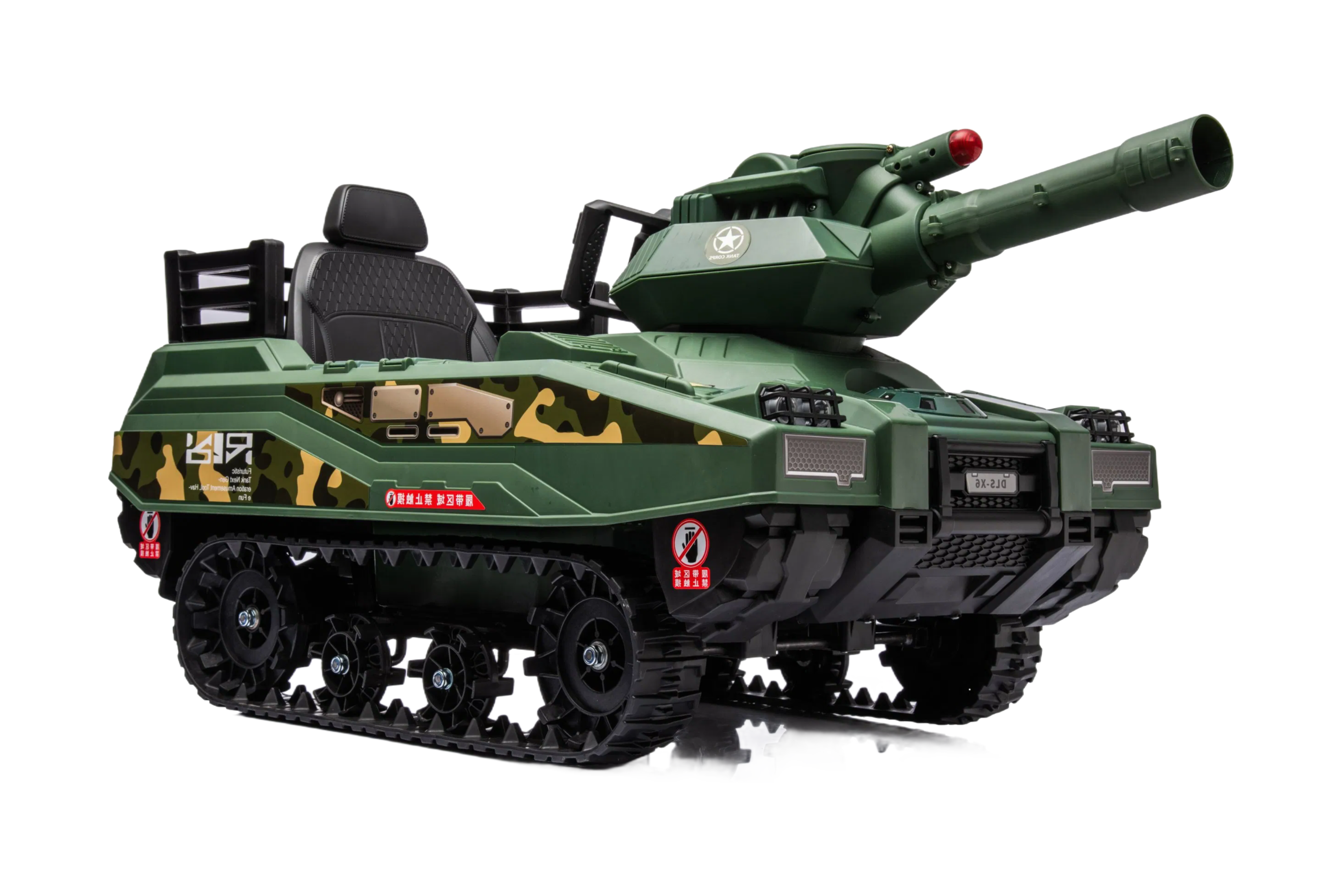 Wholesale 24V Ride On Tank Toy with Simulated Tracks and Three Speed Options for Boys & Girls