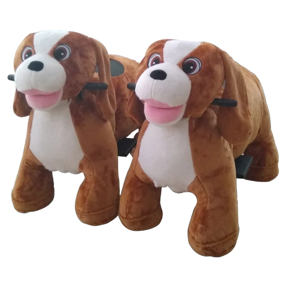 OEM/ODM Plush Stuffed Animal Rides with Coin Counter - 12V Rechargeable Battery