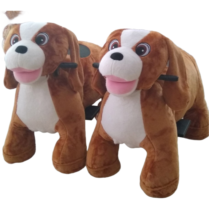 OEM/ODM Plush Stuffed Animal Rides with Coin Counter - 12V Rechargeable Battery