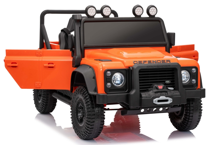 12V/24V Land Rover Defender 110 SVX Licensed Ride-On Car with 2.4G Remote Control for Kids