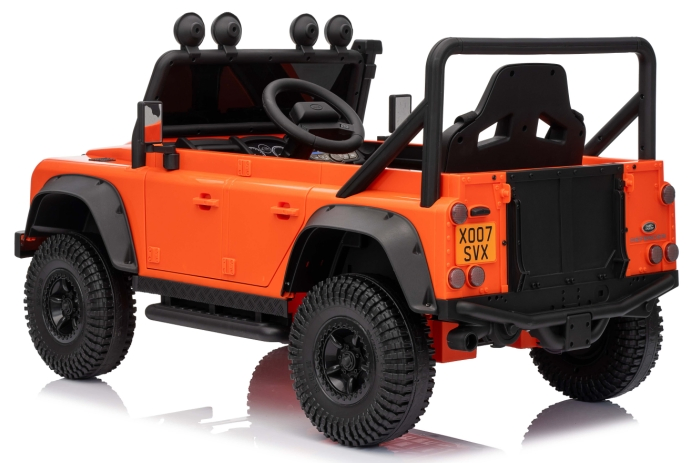 12V/24V Land Rover Defender 110 SVX Licensed Ride-On Car with 2.4G Remote Control for Kids