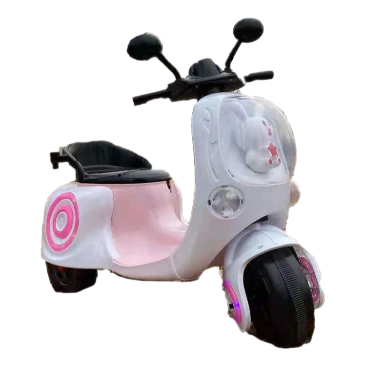 LB-M02 Plastic Kids Electric Ride-On Car with Remote Control and LED Lights for 3-8 Years Old