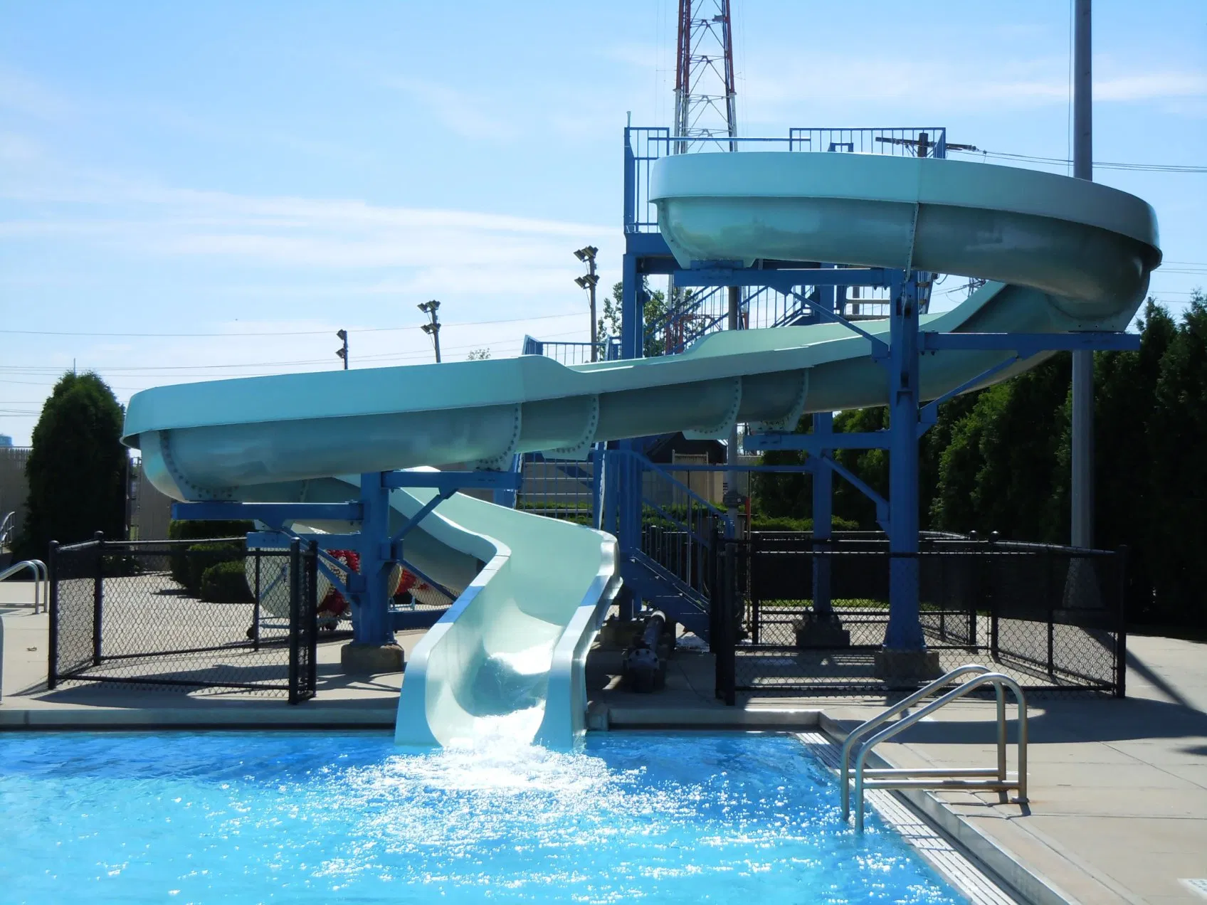 Custom Commercial Water Slides for Water Parks - High Quality Fiberglass Construction