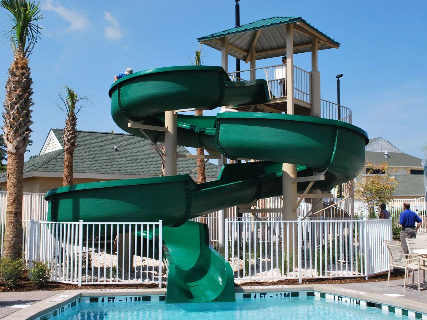 Custom Commercial Water Slides for Water Parks - High Quality Fiberglass Construction