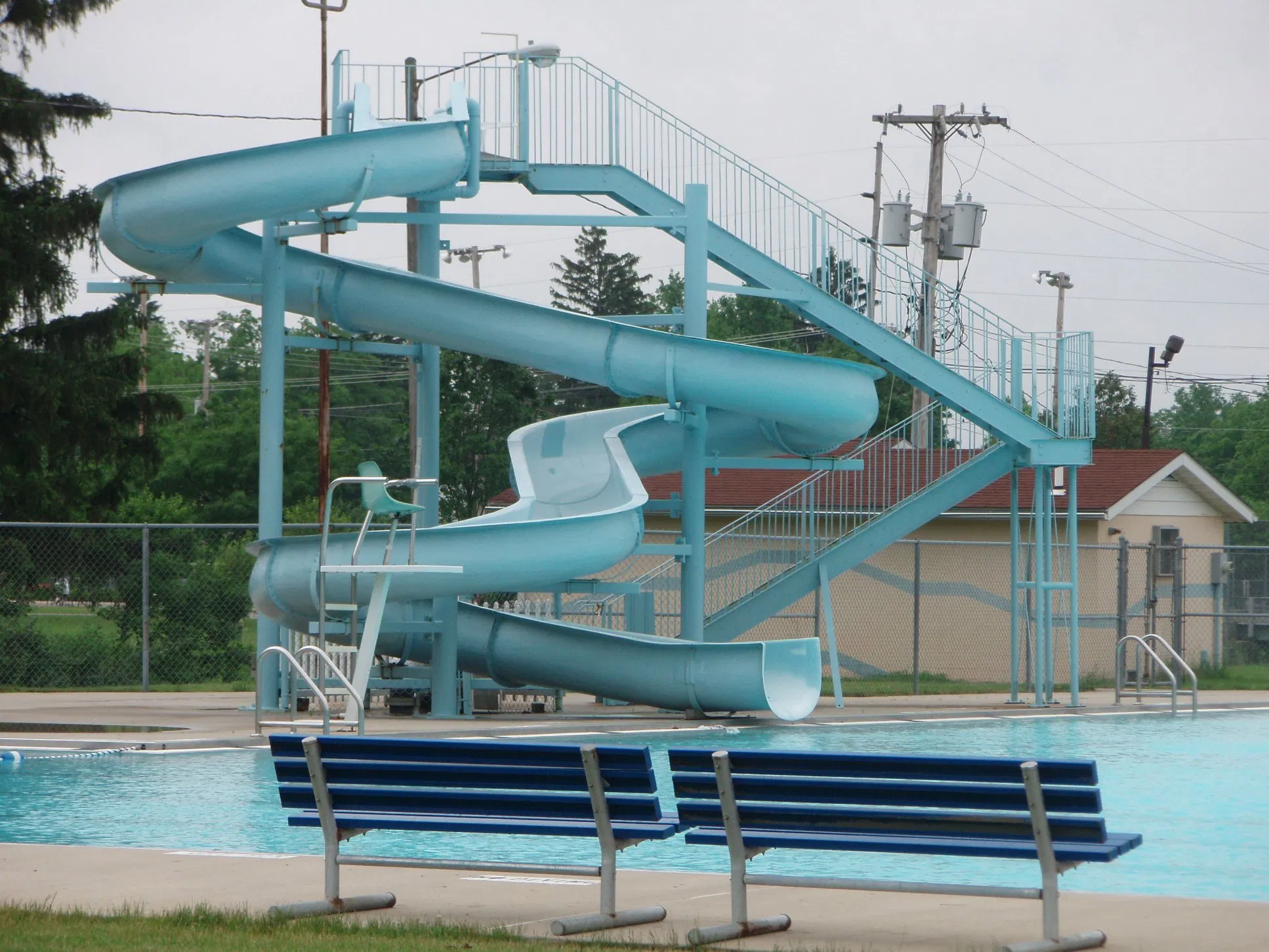 Custom Commercial Water Slides for Water Parks - High Quality Fiberglass Construction