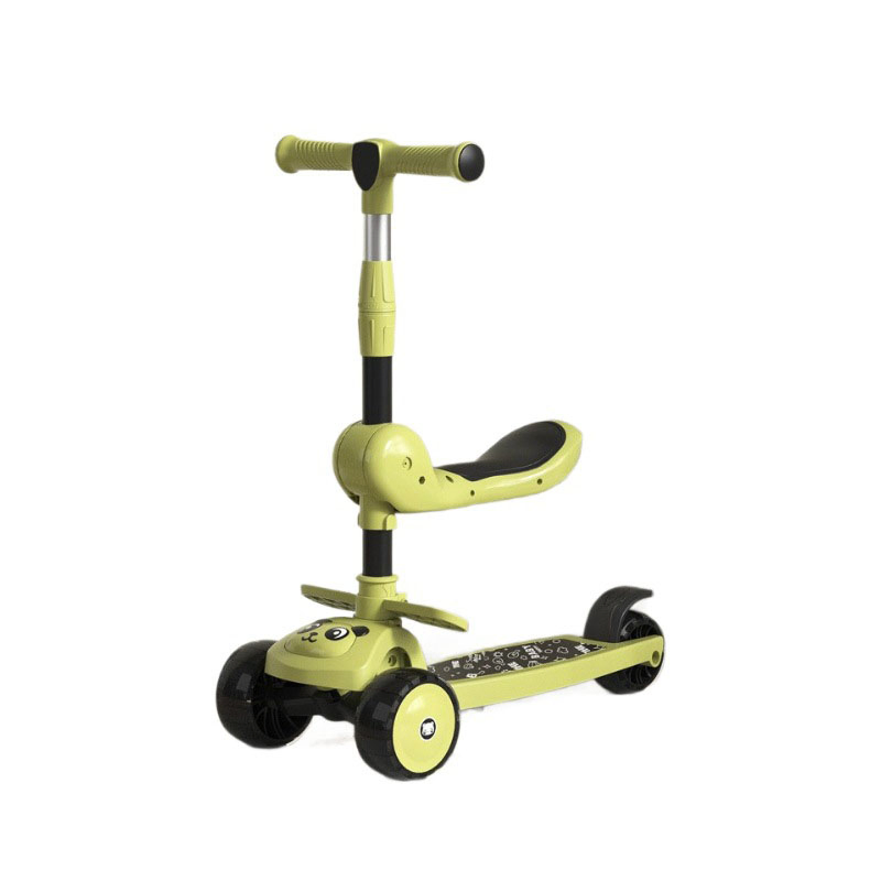 Factory Direct Children's 3-Wheel Scooter with Removable Seat - Max Speed 3.6km/h