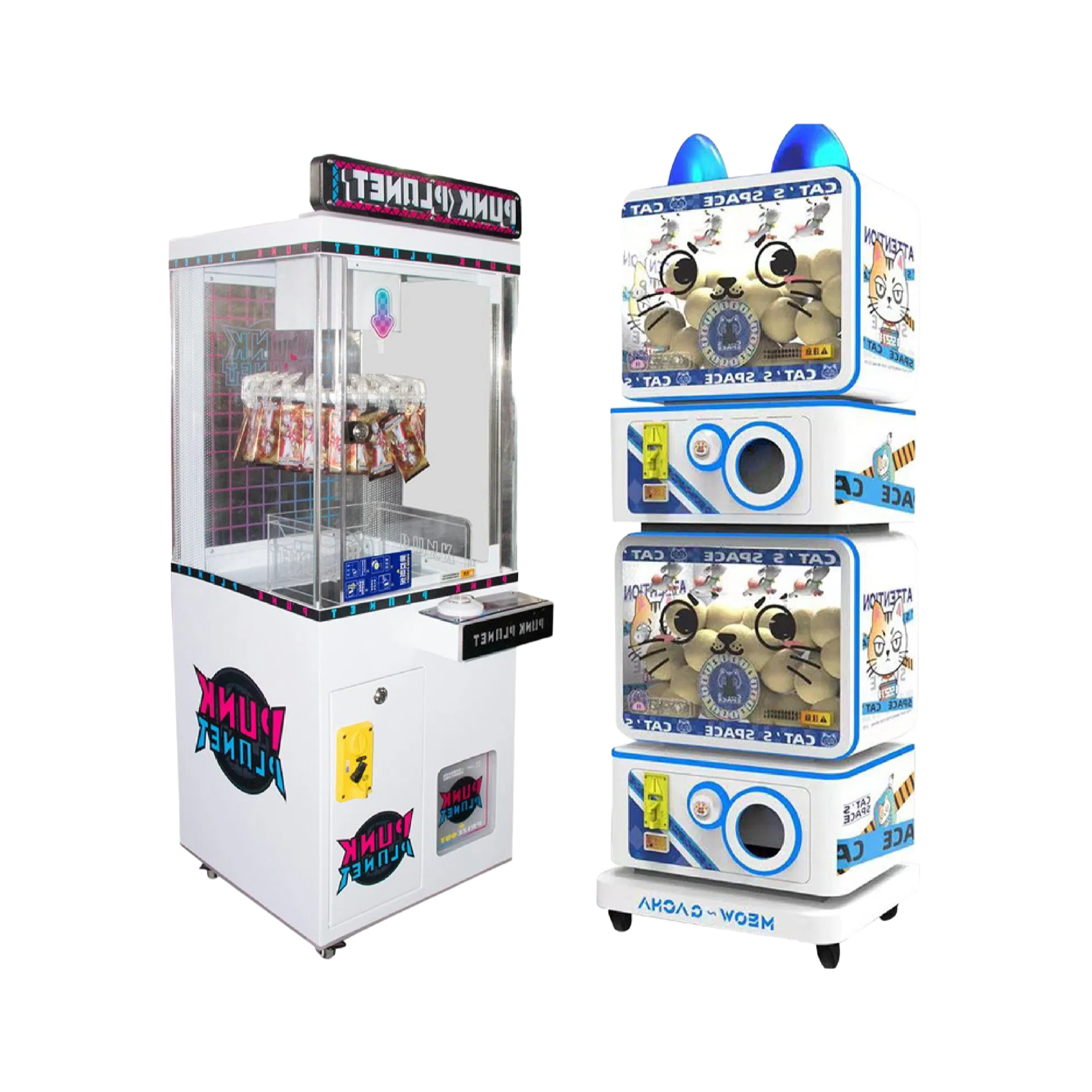 Custom Coin Operated Claw Game Machine with LED Lighting - Manufacturer Direct