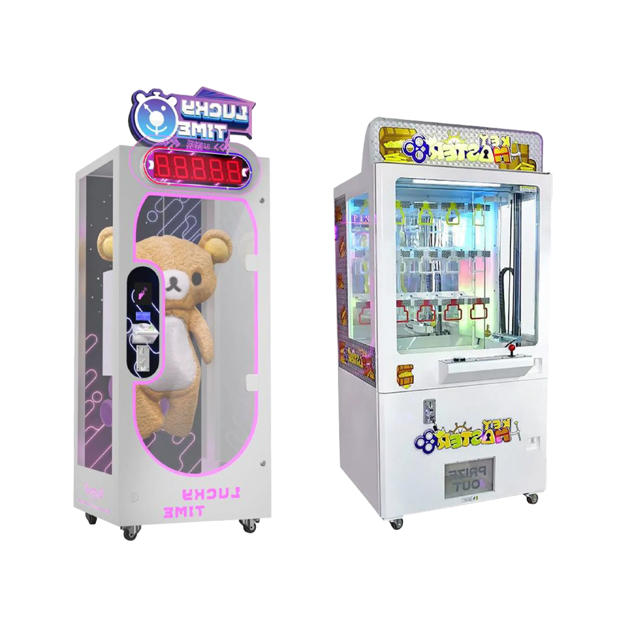 Custom Coin Operated Claw Game Machine with LED Lighting - Manufacturer Direct