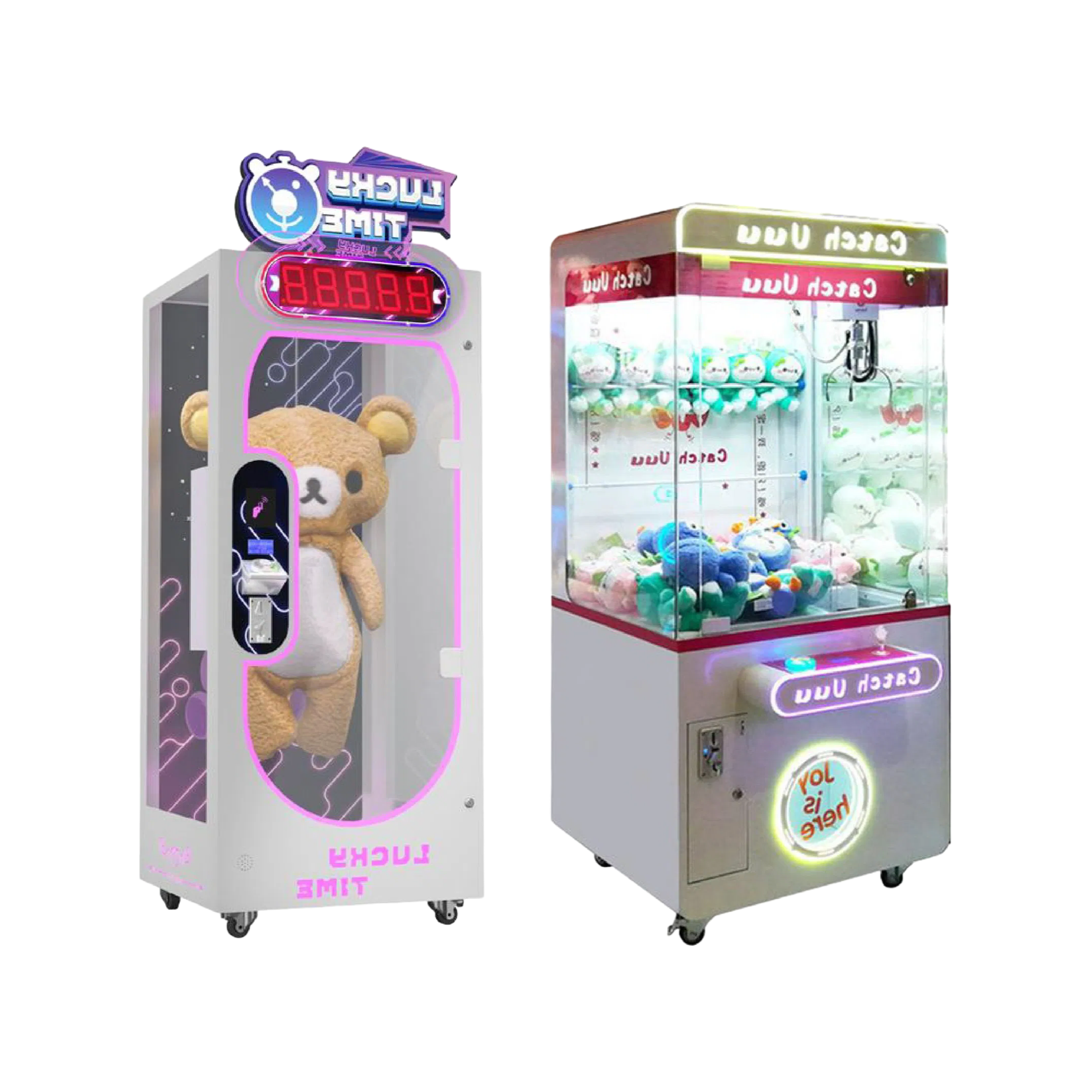 Custom Coin Operated Claw Game Machine with LED Lighting - Manufacturer Direct