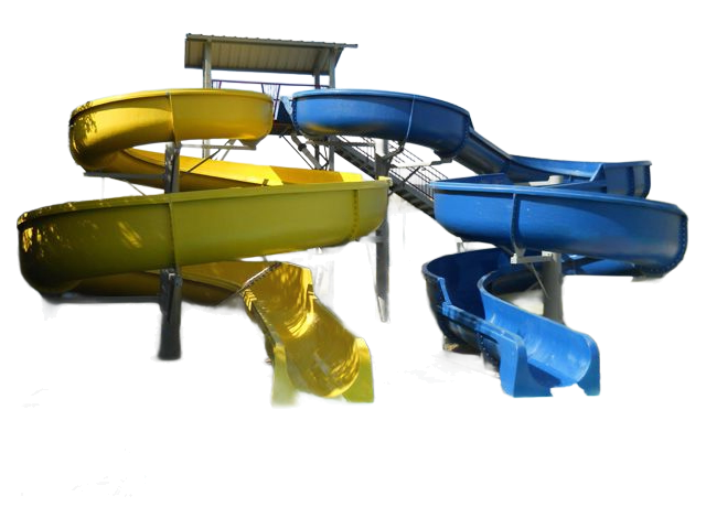 High-Quality Outdoor Water Park Fiberglass Slide for Amusement Parks and Resorts Customizable Size