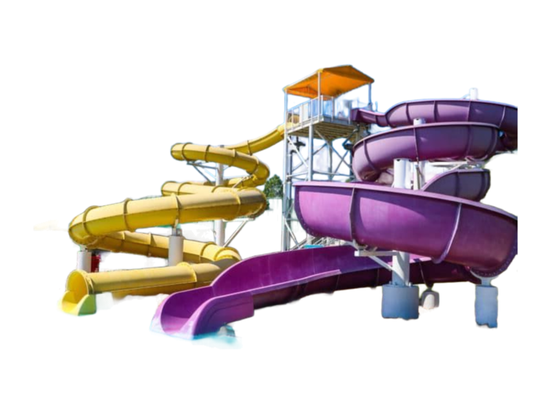 High-Quality Outdoor Water Park Fiberglass Slide for Amusement Parks and Resorts Customizable Size