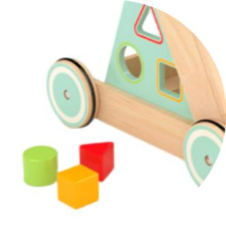 Premium Wooden Baby Walker Toy for Toddlers - Safe Basswood Push & Pull Toy with CE Certification