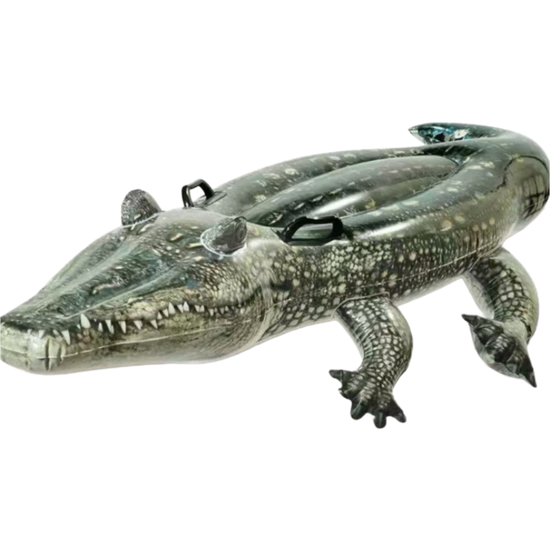 High-Quality Non-Toxic PVC Inflatable Crocodile Ride Toys for Swimming Pools